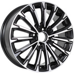 KDW KD1610 R16x6.5 5x108 ET50 CB63.4 Black_Front_Polished (Мятый обод)*