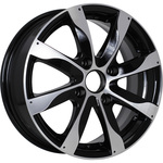 КиК Джемини-оригинал R15x6 4x100 ET48 CB54.1 Almaz_black (Мятый обод)*