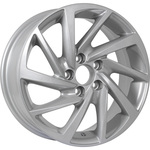 KDW KD1530 R15x6 4x98 ET38 CB58.6 Light_Silver_Painted (Мятый обод)***