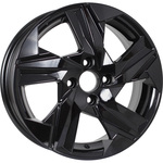 KDW KD1520 R15x6 4x100 ET46 CB54.1 Black_Painted (Дефект ЛКП + Мятый обод)***