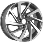 KDW KD1530 R15x6 4x98 ET38 CB58.6 Grey_Front_Polished (Мятый обод)***