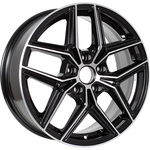 КиК Юнион R17x7 5x108 ET50 CB63.35 Almaz_black (Мятый обод)***