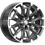 СКАД Авилис R18x8 6x139.7 ET25 CB106.1 Almaz_graphite (Дефект ЛКП + Мятый обод)***